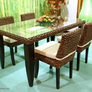 Caspian Wicker Dining Set