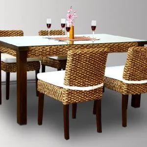 Alicia Wicker Dining Set