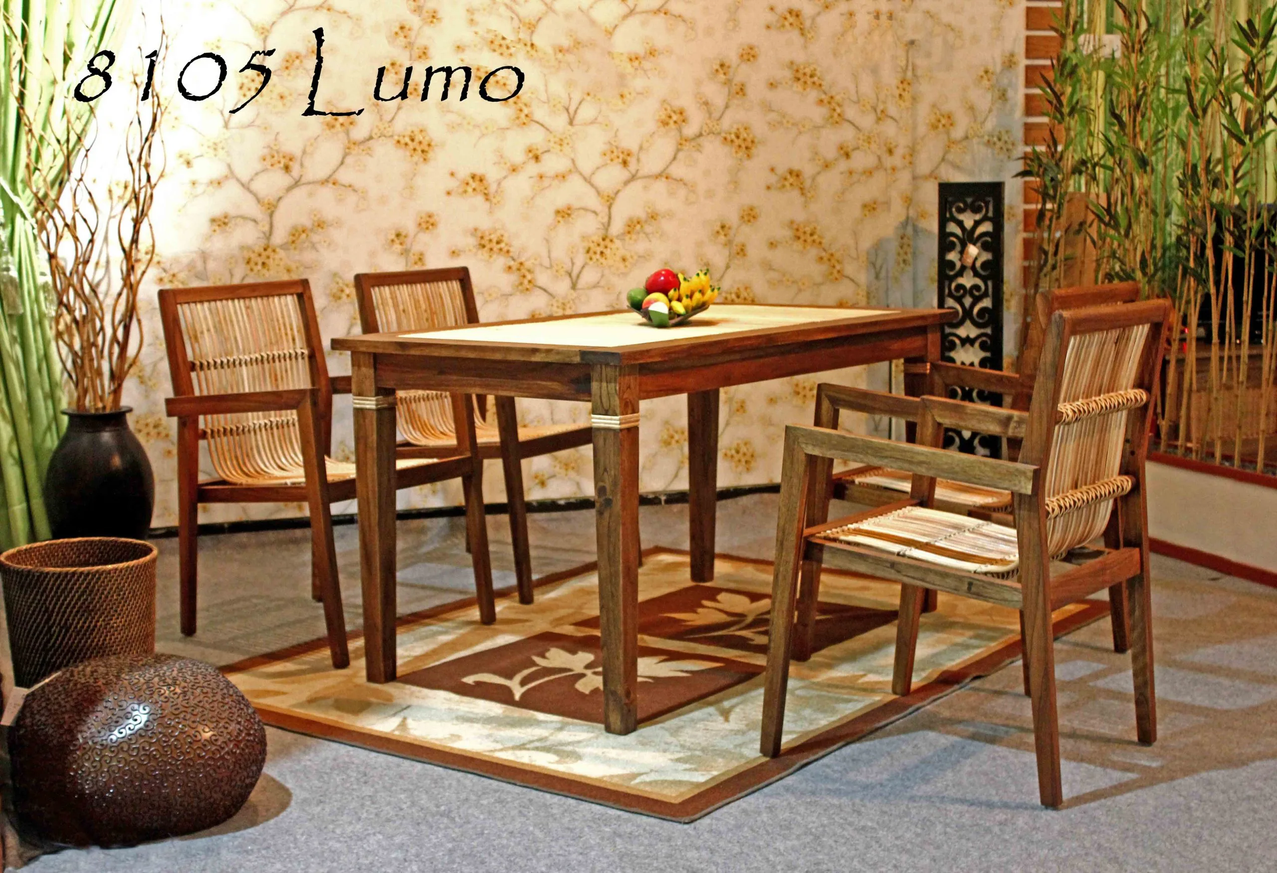 Lumo rieten eetset