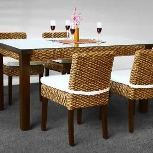 Alicia wicker Cane Dining set