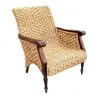 Chaise tissée 4x4 en jonc de mer Cardig