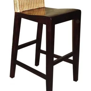 Verbündeter Rattan Barhocker