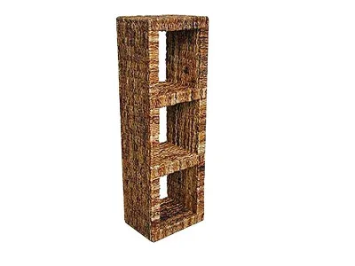 Pandawa Wicker 3 מדפים