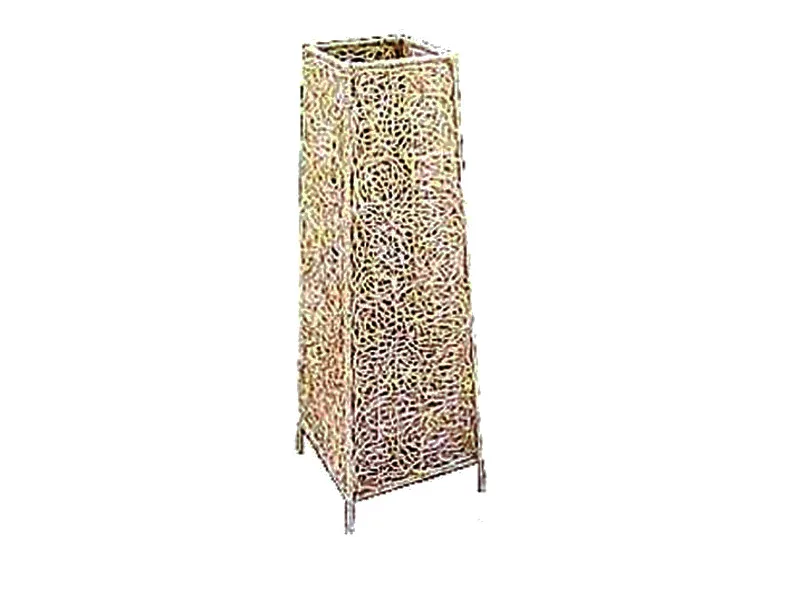 Rose Rattan Lamp Stand