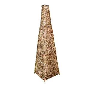 Dudukan Lampu Rotan Pyramid