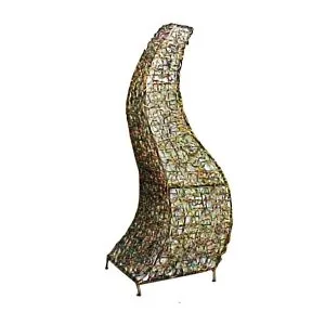 Dudukan Lampu Rotan Melita