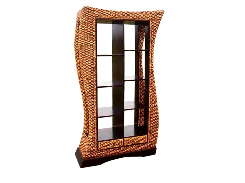 Minang Wicker Bookcase