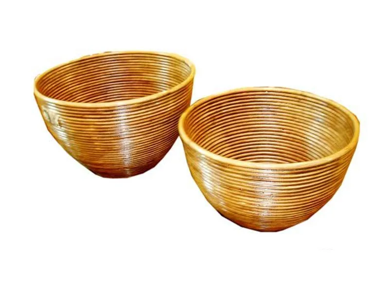 Set di ciotole in rattan
