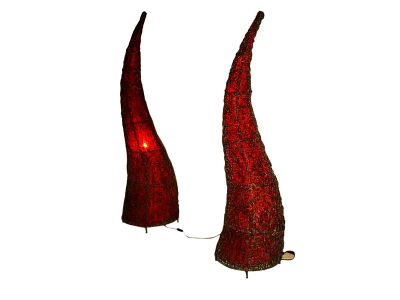 Ensemble de lampes en rotin Milan