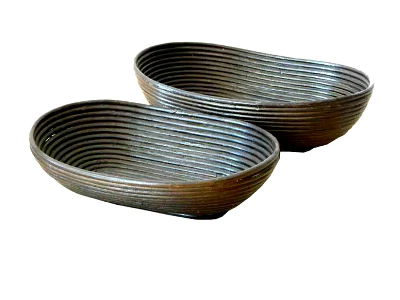 Oval Rattan Tray