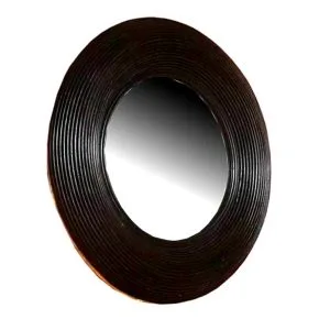 Neon Rattan Mirror