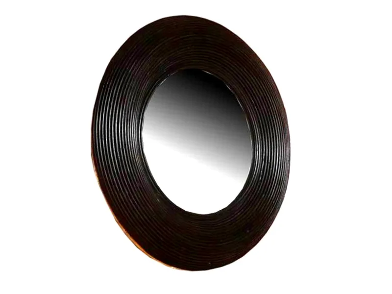 Neon Rattan Mirror