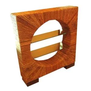 Sweet Wicker Display Cabinet
