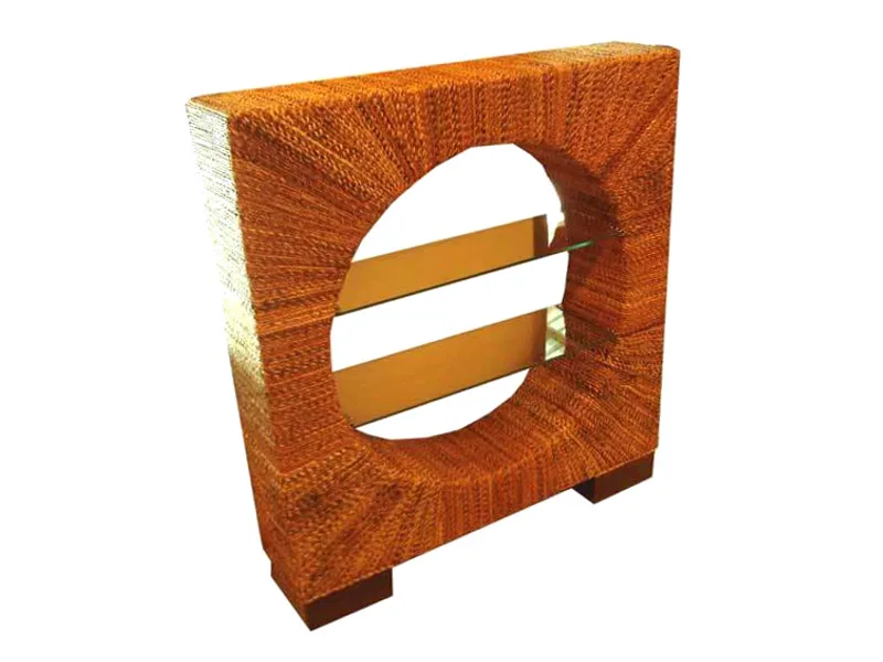 Sweet Wicker Display Cabinet