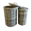 Sherina Rattan Round Basket