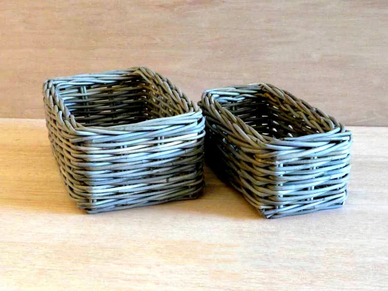Queen Rattan Square Basket