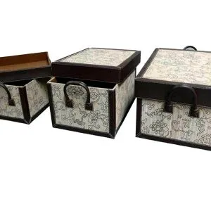 Caixa Rattan com Flor