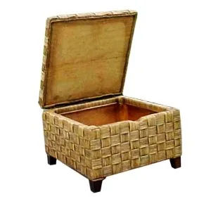 Luna Rattan Table Open Top