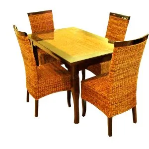 Nicho Rattan Conjunto de jantar