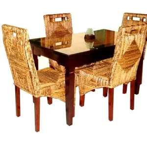 Diamond Wicker Dining Set