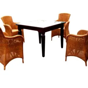 Landy Rattan Dining Set