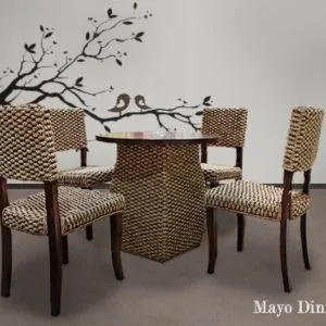 Mayo Wicker Dining Set