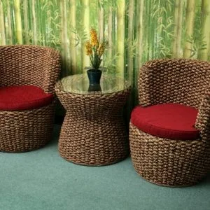 Clifor Wicker Living Set