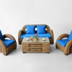 Zunica Wicker Living Set