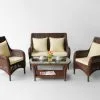 Hemlock Rattan Living Set