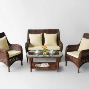 Hemlock Rattan Living Set