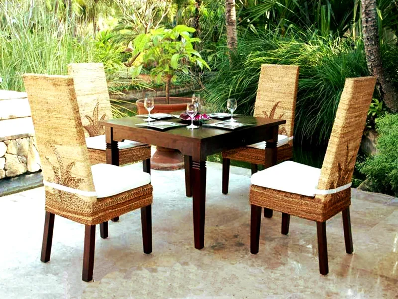 Set Molusca Wicker Triclinium