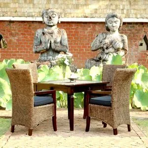 Fabio Rattan Dining Set
