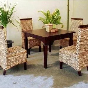 Dilla Wicker Dining Set