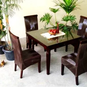 Keisha Rattan Dining Set