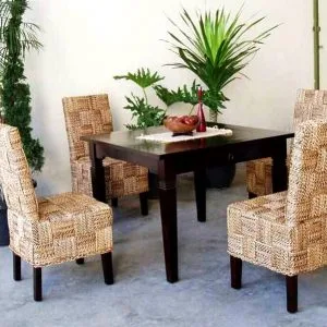 Michelle Wicker Dining Set
