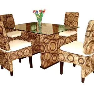 Peppy Wicker Dining Set