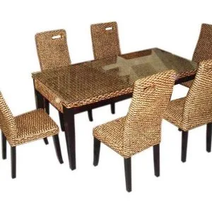 Isabella Wicker Dining Set