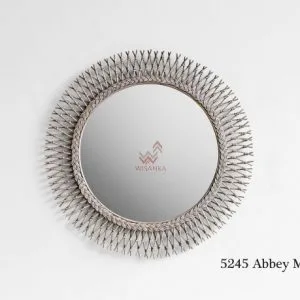 Abbey Rattan Mirror