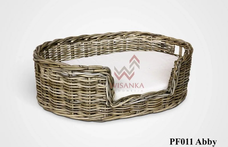 Abby Rattan Dog Bed