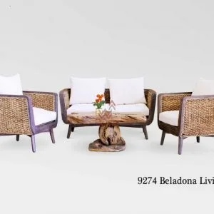 Belladona Wicker Living Set