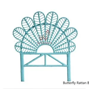 Butterfly Rattan Bed Headboard