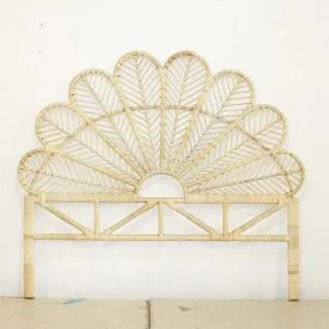 Butterfly Rattan Headboard King Size
