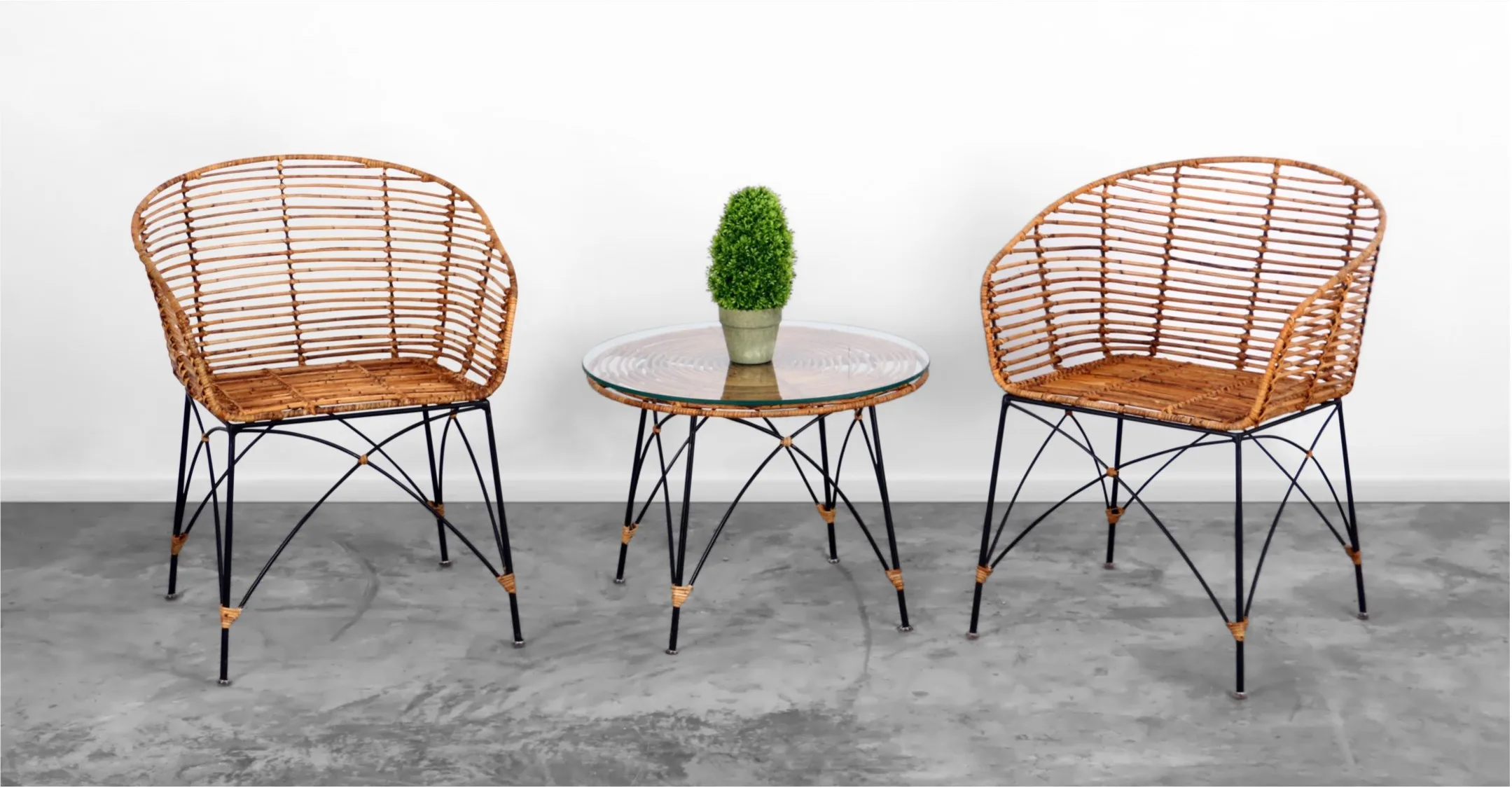 Chloe Rattan Terrace Set