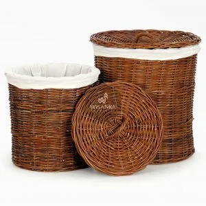 Cilinder Rattan Round Basket