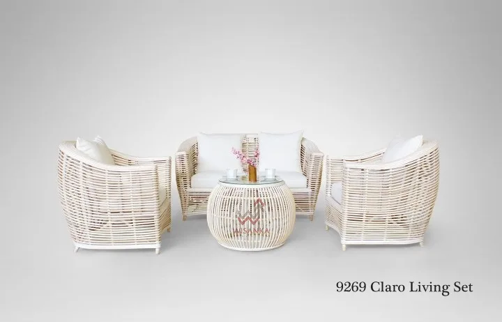 Claro Rattan Living Set