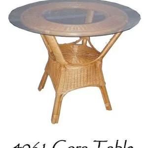 Tavolo rotondo in rattan Cora