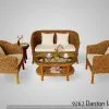 Danton Wicker Living Set