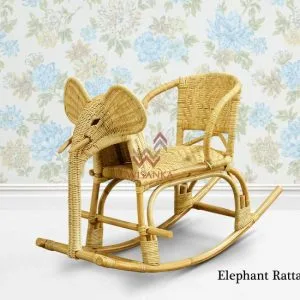 Elephant Wicker Rocker