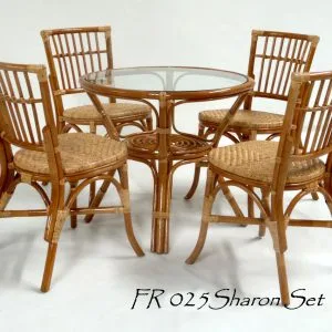 Sharon Rattan Dining Set