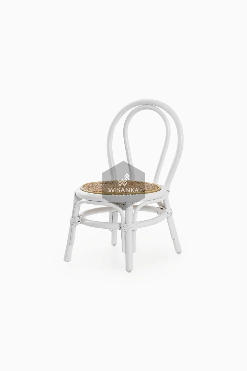 Kala Rattan Kids Chair White